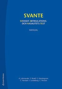 Svante Manual; Anette Lohmander; 2015