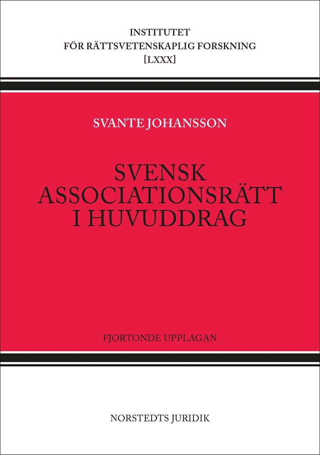 Svensk associationsrätt i huvuddrag; Svante Johansson; 2026