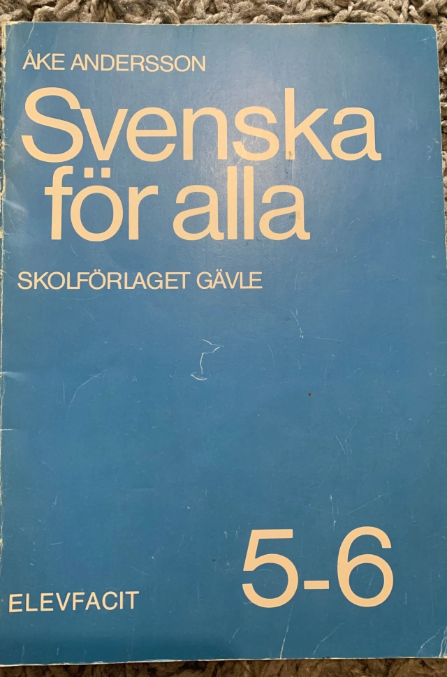 Svenska för alla 5-6 Elevfacit; Åke Andersson; 1992