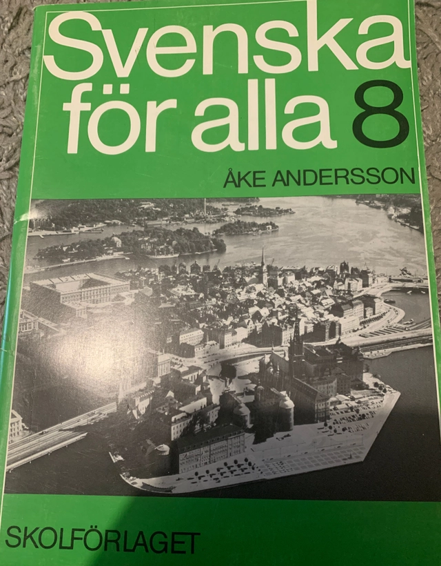 Svenska för alla 8 Elevh; Åke Andersson; 1992