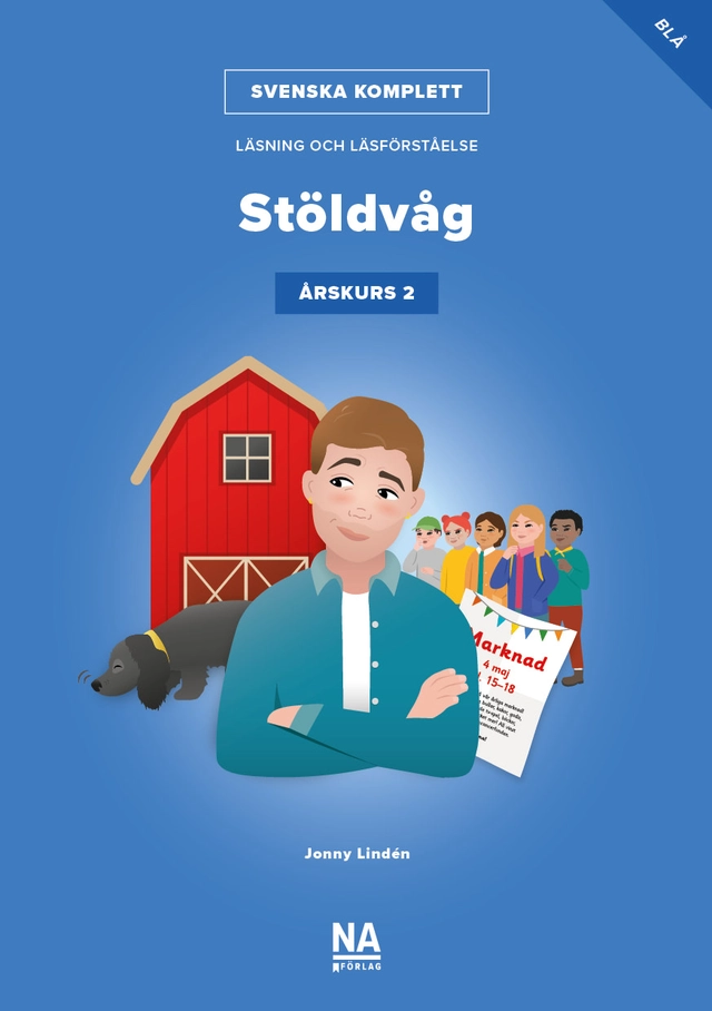 Svenska Komplett – Läsning och läsförståelse åk 2 – Stöldvåg blå bok; Jonny Lindén; 2025