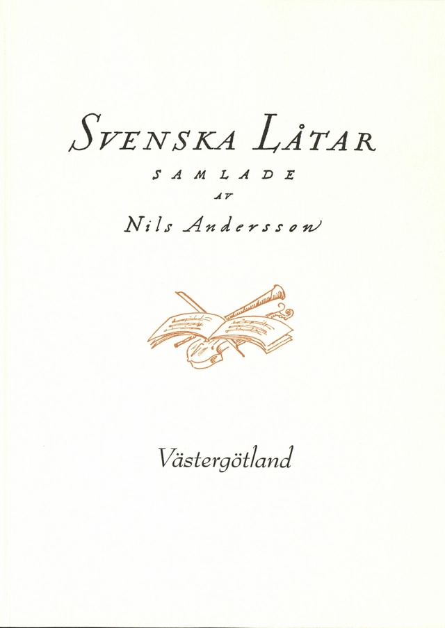 Svenska låtar Västergötland; Nils Andersson; 2019