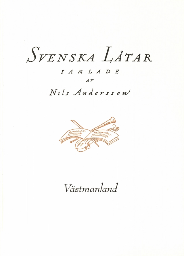 Svenska låtar Västmanland; Nils Andersson; 2019