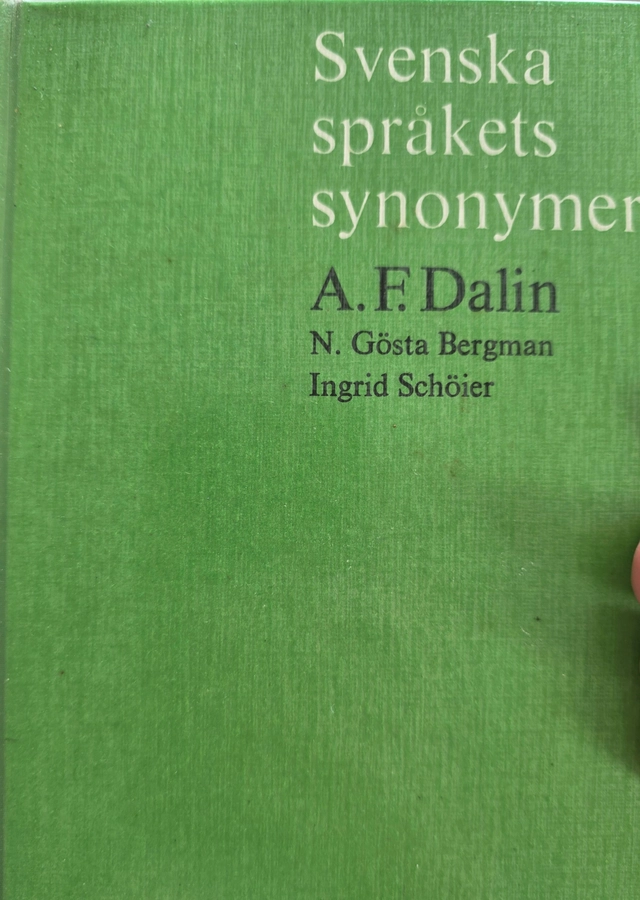 Svenska språkets synonymer; Anders Fredrik Dalin; 1975