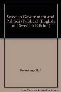 Swedish government and politics; Olof Petersson; 1994