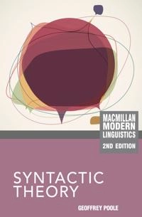 Syntactic theory; Geoffrey Poole; 2011