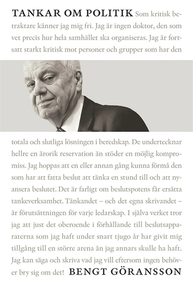 Tankar om politik; Bengt Göransson; 2014