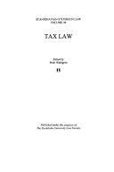 Tax Law; Peter Wahlgren; 2003