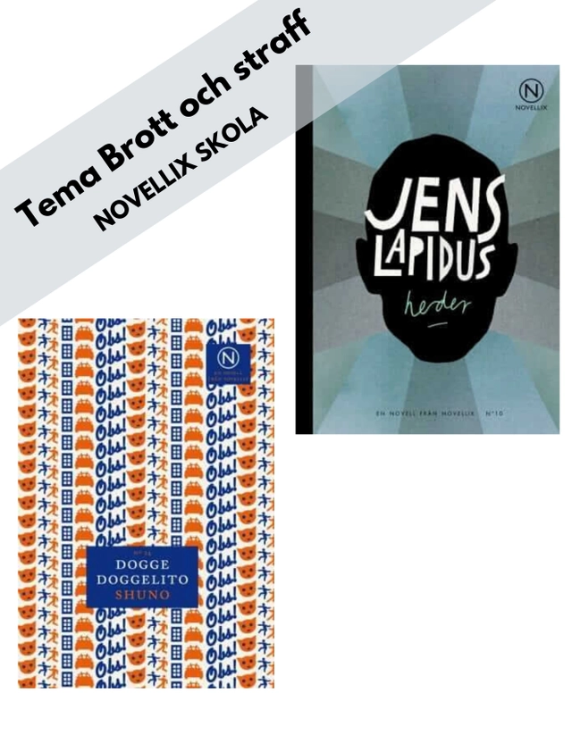 Tema Brott och straff - paket med 24 böcker; Dogge Doggelito, Jens Lapidus; 2020