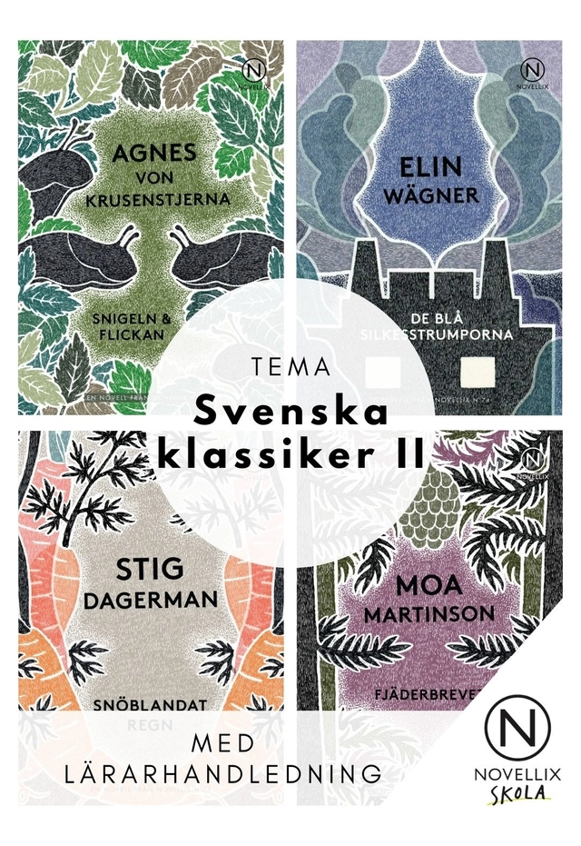 Tema Svenska Klassiker II - paket med 32 böcker; Stig Dagerman, Moa Martinson, Agnes von Krusenstjerna, Elin Wägner; 2020