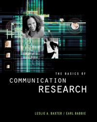 The Basics of Communication Research (with InfoTrac); Earl Babbie; 2003