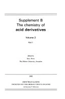 The chemistry of acid derivatives; Patai S (ed); 1992
