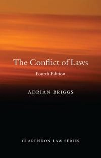 The conflict of laws; Adrian Briggs; 2019