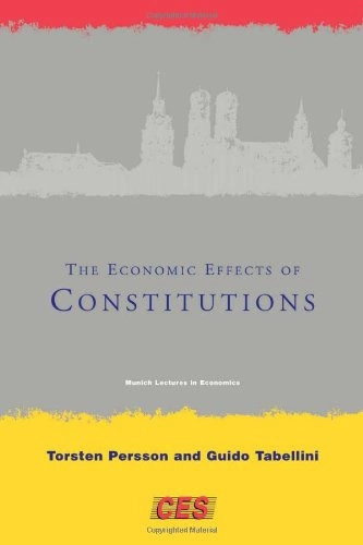 The economic effects of constitutions; Torsten Persson; 2003