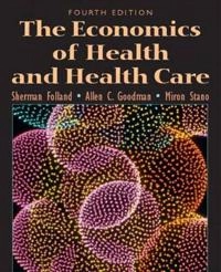 The economics of health and health care; Sherman Folland; 2004