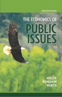 The economics of public issues; Roger LeRoy Miller; 2016