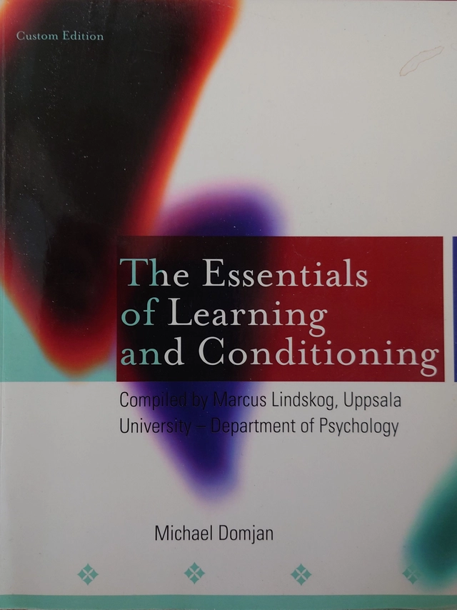 The essentials of learning and conditioning; DOMJAN; 2011