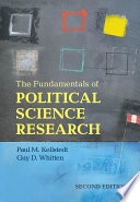The fundamentals of political science research; Paul M. Kellstedt; 2013