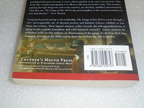 The gangs of New York : an informal history of the underworld; Herbert Asbury; 2001