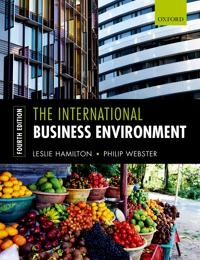 The international business environment; Leslie Hamilton; 2018