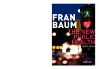 The new public health; Fran Baum; 2016