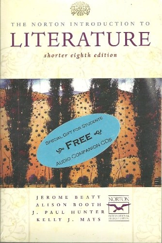 The Norton introduction to literature; Paul J. Hunter; 2002