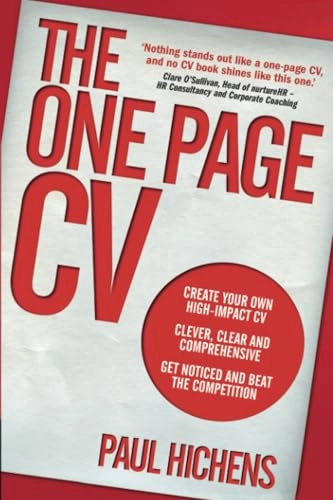 The one page CV; Paul Hichens; 2013