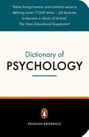 The Penguin dictionary of psychology; Arthur S. Reber; 2001