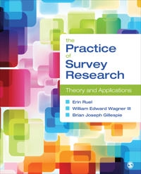 The practice of survey research : theory and applications; Erin E. Ruel; 2016