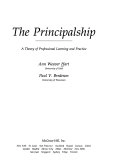 The Principalship; Ann Weaver Hart; 1995