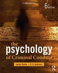 The psychology of criminal conduct; James. Bonta; 2017
