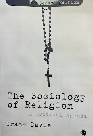 The sociology of religion : a critical agenda; Grace Davie; 2013