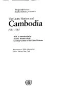 The United Nations and Cambodia, 1991-1995; United Nations; 1995