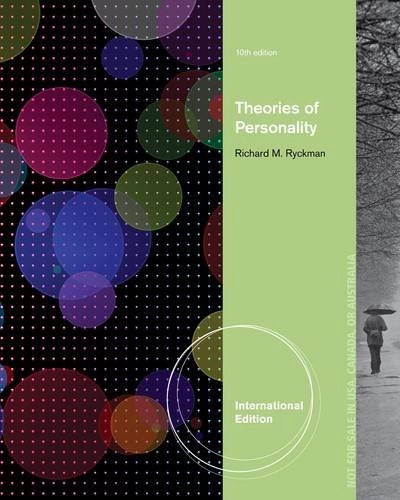 Theories of personality; Richard M. Ryckman; 2013