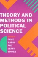 Theory and methods in political science; David Marsh, Gerry Stoker; 2008