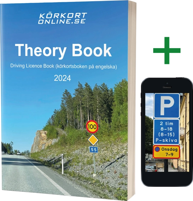 Theory Book 2024 + online tests; Körkortonline.se; 2024