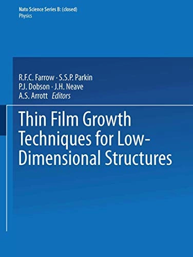 Thin film growth techniques for low-dimensional structures; 1987