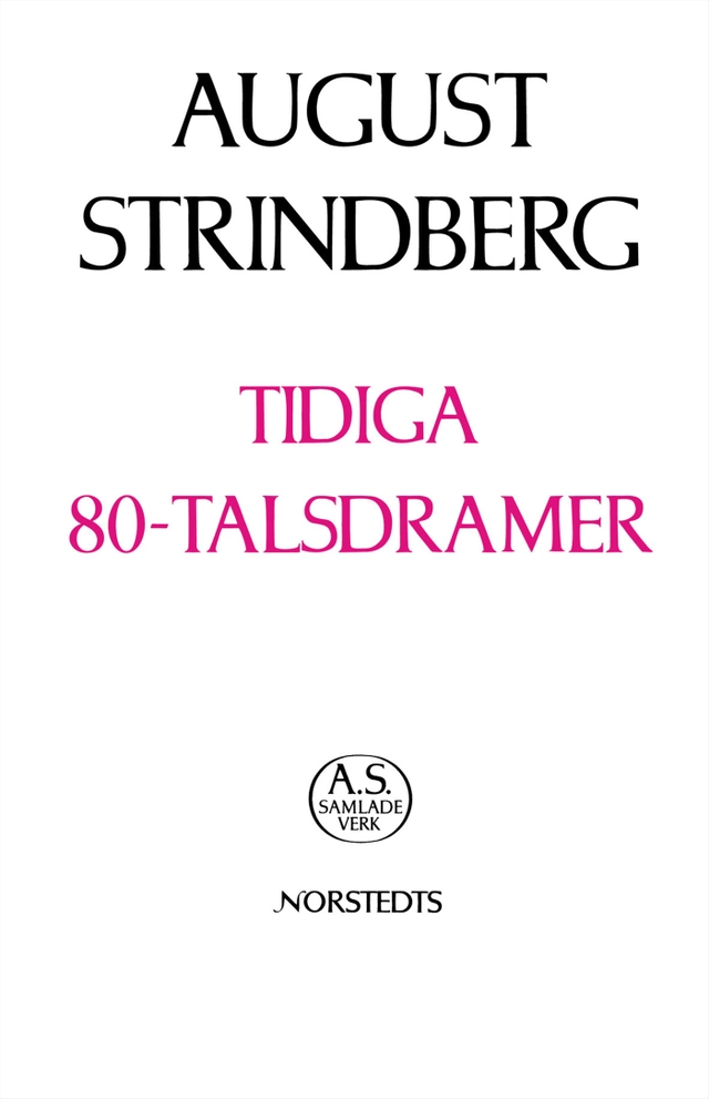 Tidiga 80-talsdramer : Nationalupplaga. 11, Tidiga 80-talsdramer; August Strindberg; 2002