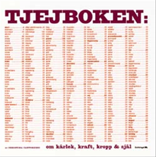 Tjejboken : om kärlek, kraft, kropp & själ; Christina Cantoreggi; 2002