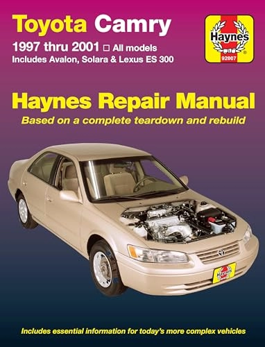Toyota Camry (97-01) covering Solara (99-01), Avalon (97-01), & Lexus ES 300 (97-01) Haynes Repair Manual (USA); Haynes Publishing; 2001