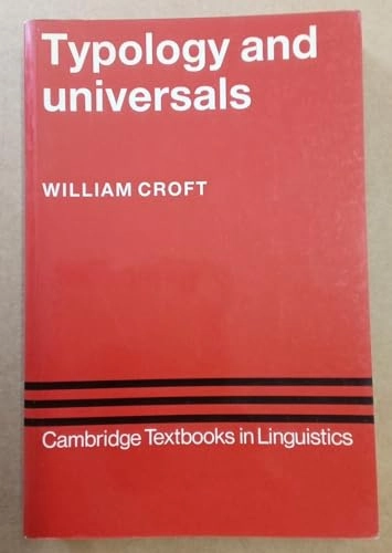 Typology and universals; lingvist William Croft; 1990