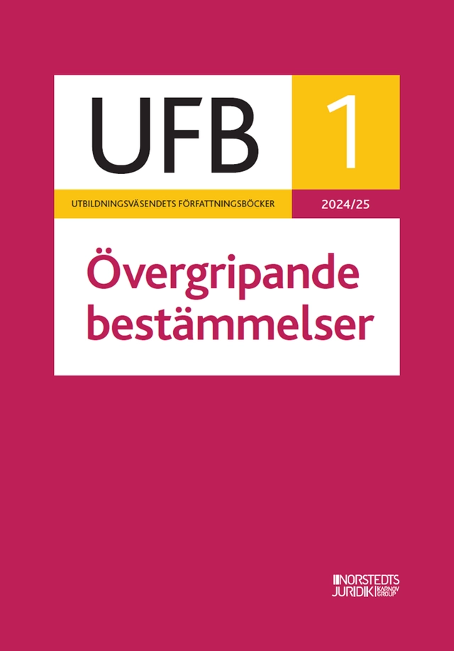 UFB 1 Övergripande bestämmelser 2024/25; 2024