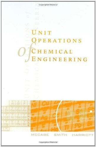 Unit operations of chemical engineering; McCabe; 2001