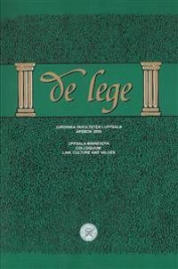 Uppsala-Minnesota Colloquium : law, culture and values; Mattias Dahlberg; 2009
