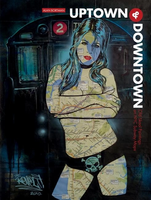 Uptown & downtown - old skool paintings on nyc subway maps; Alan Bortman; 2016