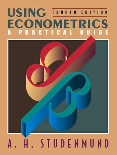 Using econometrics : a practical guide; A. H Studenmund; 2001