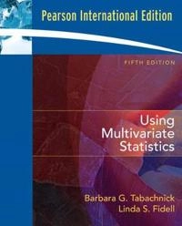 Using multivariate statistics; Barbara G. Tabachnick; 2006