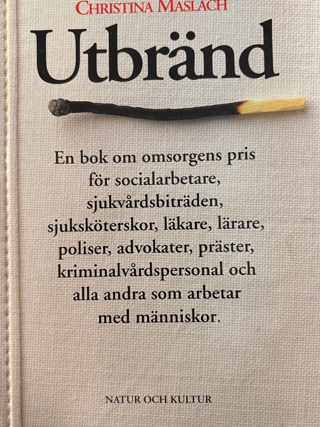 Utbränd; Christina Madla h; 1985