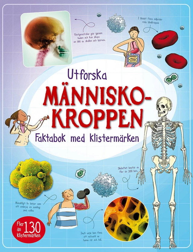 Utforska människokroppen : faktabok med klistermärken; Alex Frith; 2014