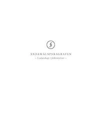 UTGÅTT !!! Ändamålsparagrafen - Ledarskap i folkrörelser; Cecilia Elmqvist, Cecilia Elmqvist; 2013